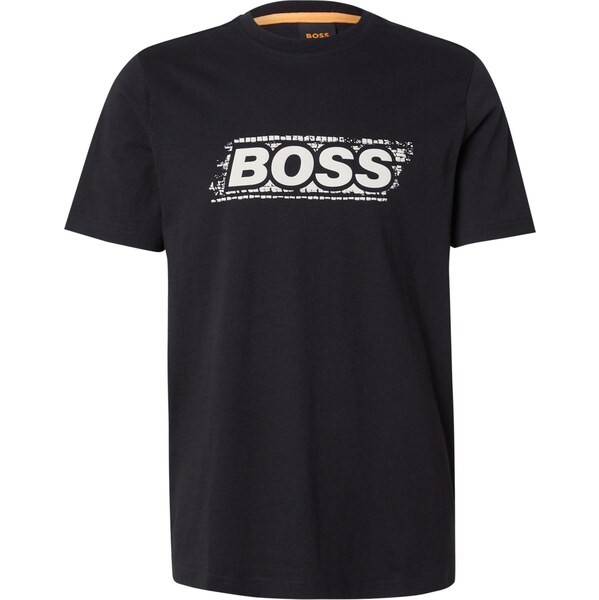 BOSS Tričko Wheel čierna / biela 63919866