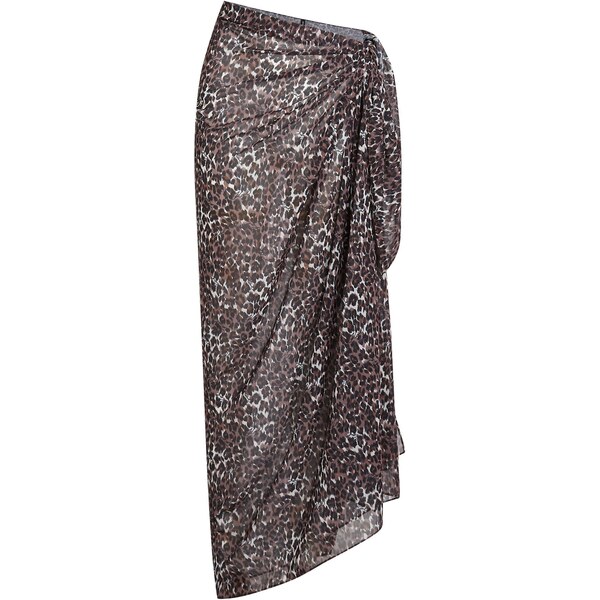 Karl Lagerfeld Plážová osuška čokoládová / svetlosivá / čierna 65493221