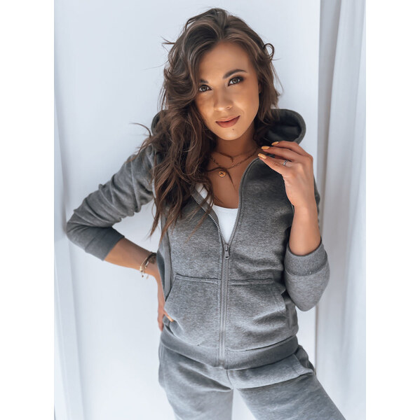 BASIC Tmavosivá mikina na zips BY0232z 37677458