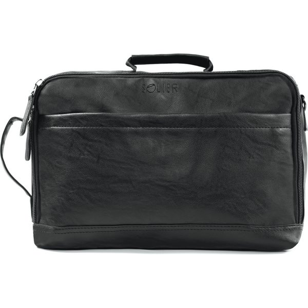 SOLIER Pánska čierna taška/batoh Dravon Plecak SV16 DRAVON 16230 61532715