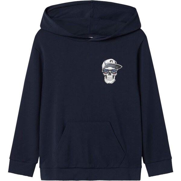 NAME IT Mikina NKMLAMBERT námornícka modrá / čierna / biela 63939436