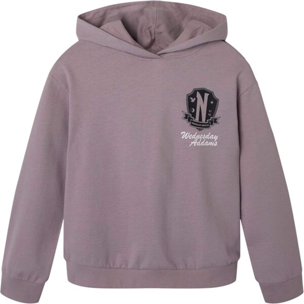 NAME IT Mikina NKFJIXINNI černicová / čierna / biela 64017923