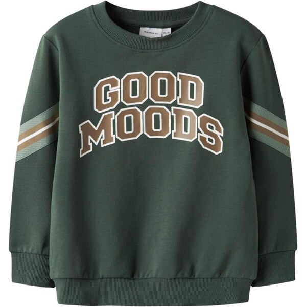 NAME IT Mikina NMMLancer hnedá / zelená / biela 63939464