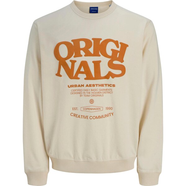 Jack & Jones Junior Mikina piesková / oranžová 63940814