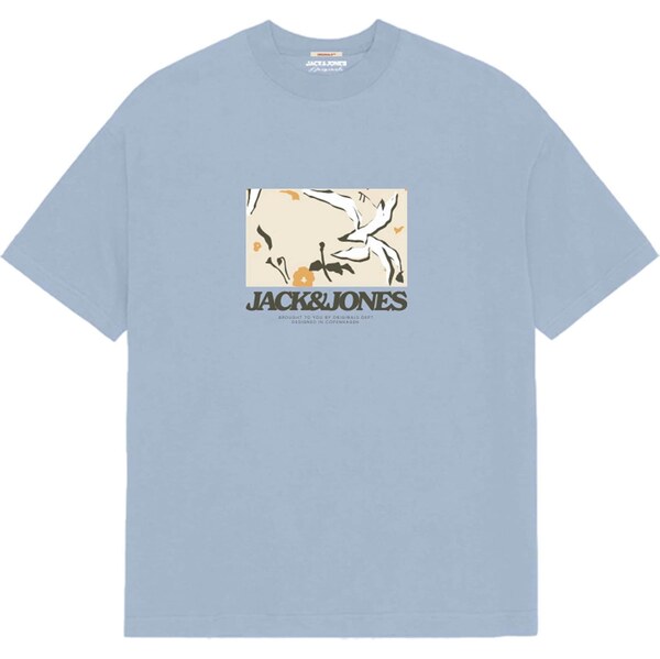 Jack & Jones Junior Tričko tmelová / svetlomodrá / čierna / biela 63940816