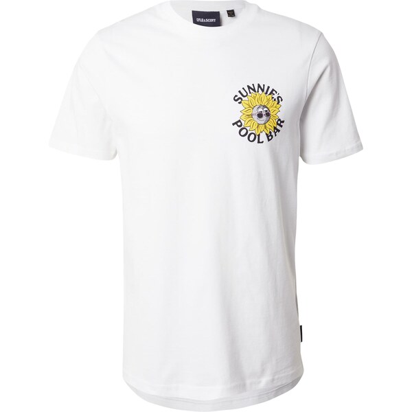 Lyle & Scott Tričko Sunnies Pool Bar žltá / svetloružová / čierna / 63940871
