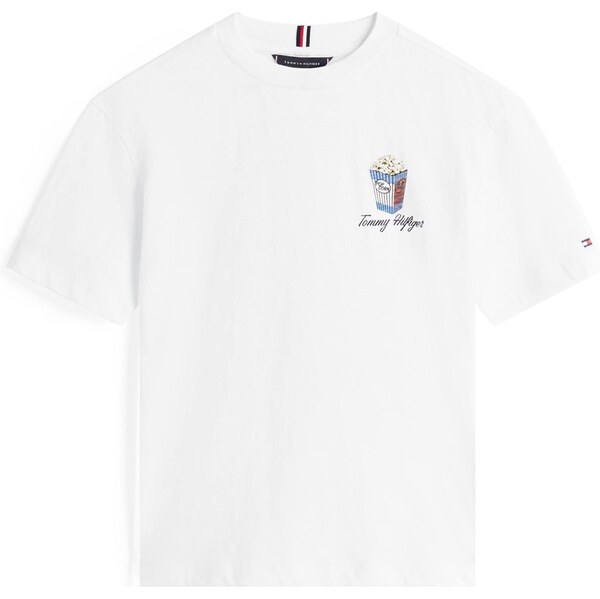 TOMMY HILFIGER Tričko modrá / oranžová / biela 63940877