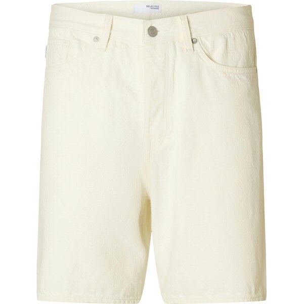 SELECTED Nohavice SLHREG ALEX biela 63940827