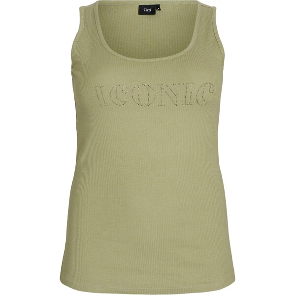 Zizzi Top Evinna kaki / strieborná 65880280