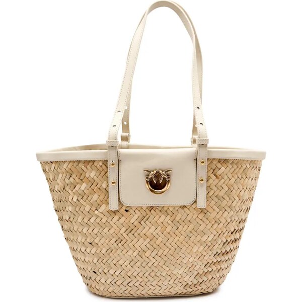 Pinko Plážová taška LOVE SUMMER | s prímesou kože 63933437