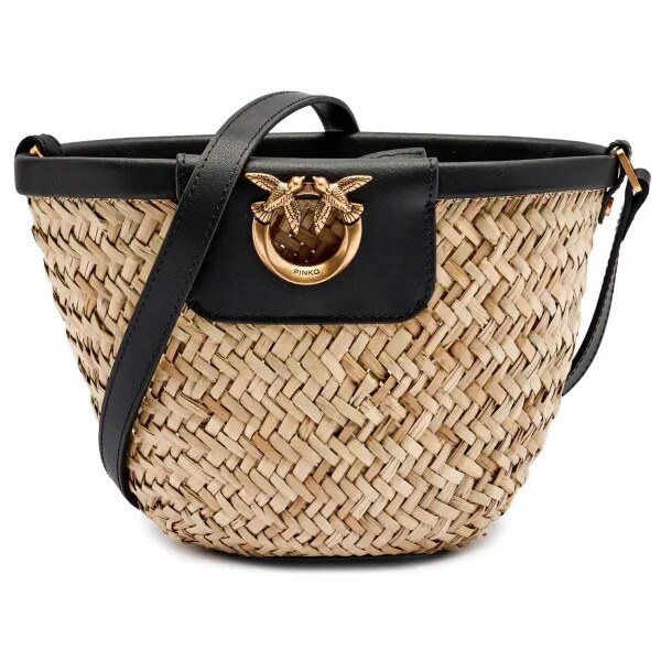 Pinko Plážová taška LOVE SUMMER | s prímesou kože 63933439