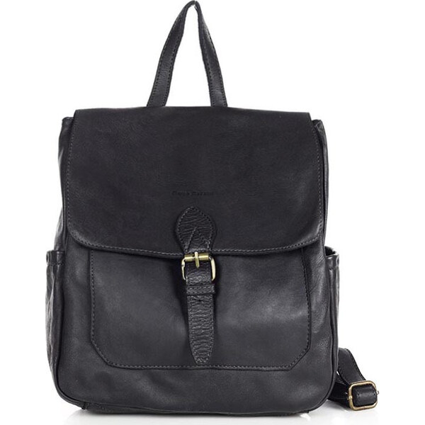 MARCO MAZZINI čierny kožený batoh s vreckami (v224d) 47973294