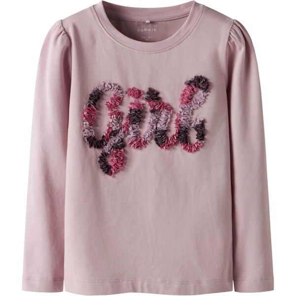 NAME IT Tričko NMFKIKKI orgovánová / tmavoružová / čierna 63956615