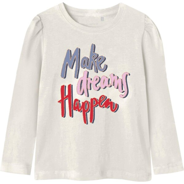 NAME IT Tričko NMFKALESJA opálová / ružová / tmavočervená / biela 63956619