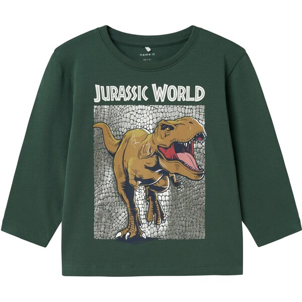 NAME IT Tričko NMMJurassic World hnedá / jedľová / čierna / šedobiela 63956628