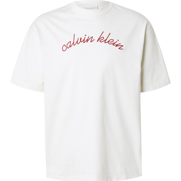 Calvin Klein Jeans Tričko červená / biela 63957032