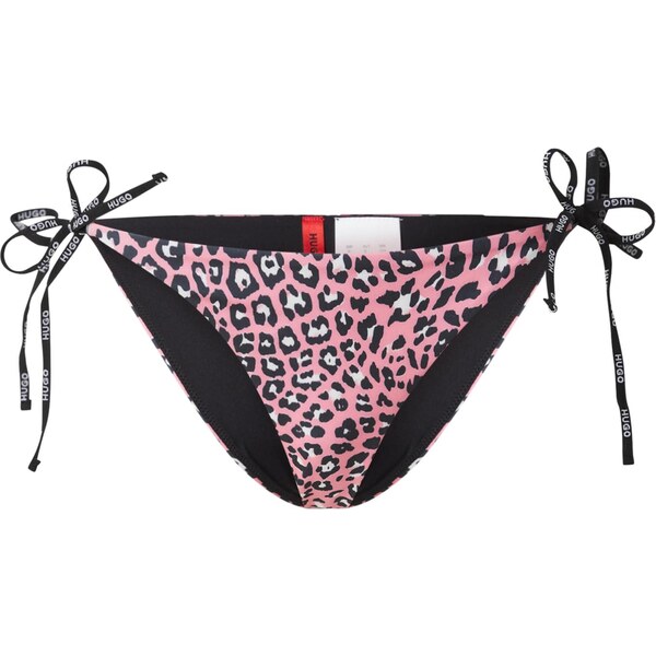 HUGO Bikinové nohavičky PURE_SIDE TIE svetloružová / čierna / biela 64273483