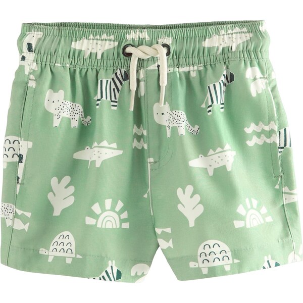 Next Plavecké šortky tmavomodrá / svetlozelená / prírodná biela 64465364