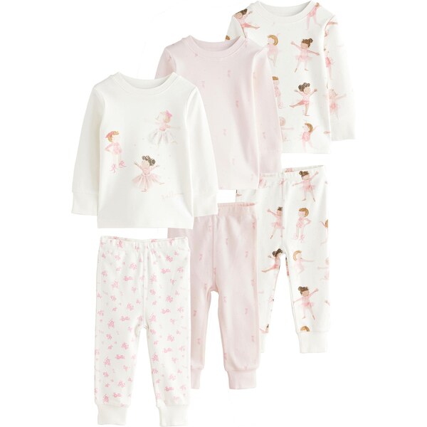 Next Pyžamo hnedá / ružová / biela 64500800