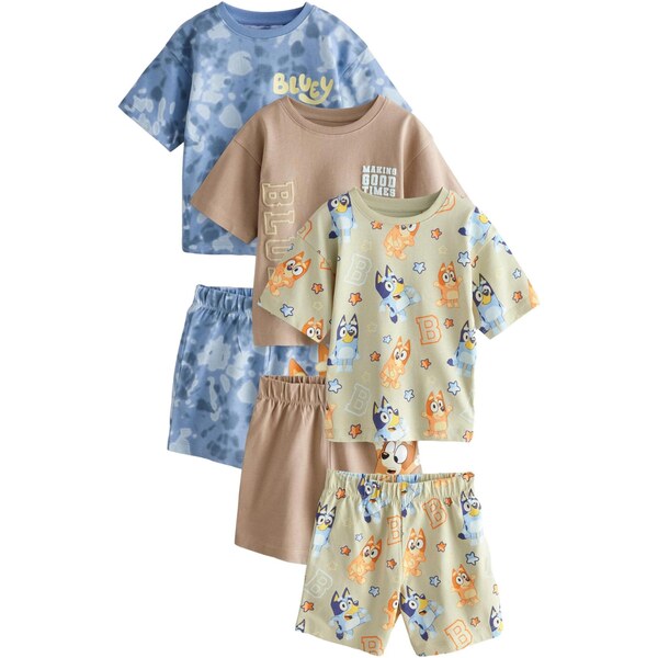 Next Pyžamo tmavobéžová / modrá / pastelovo zelená / oranžová 63956708