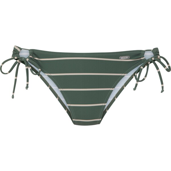 BENCH Bikinové nohavičky krémová / tmavozelená 64201336