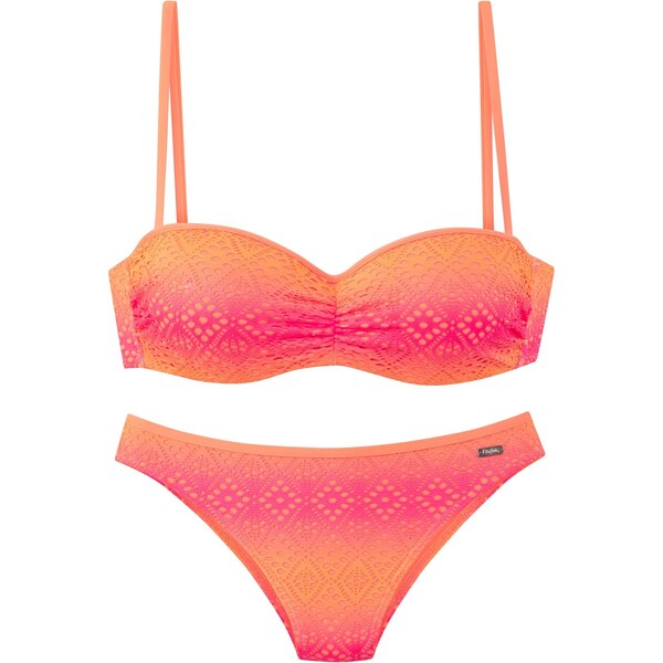 BUFFALO Bikiny mandarínková / tmavoružová 64472430