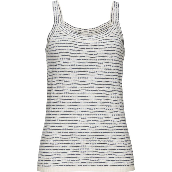 VIVANCE Vyšívaný top krémová / dymovo modrá 65648707