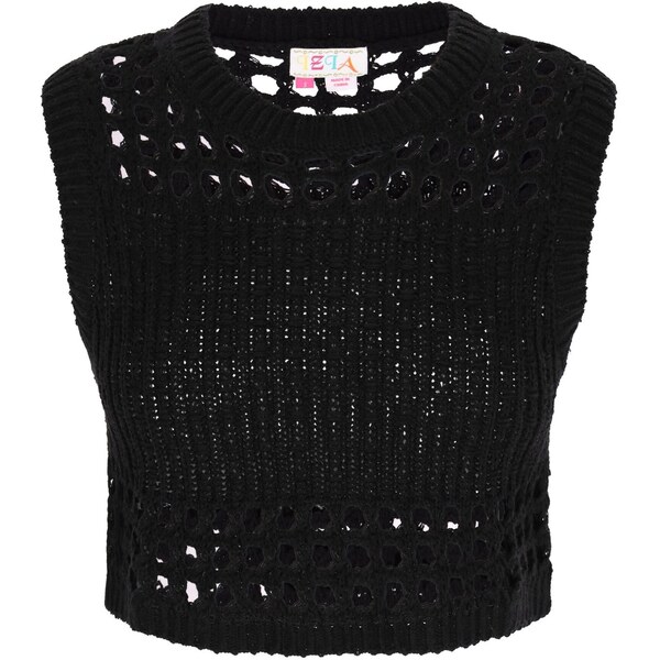 IZIA Vyšívaný top čierna 65649245