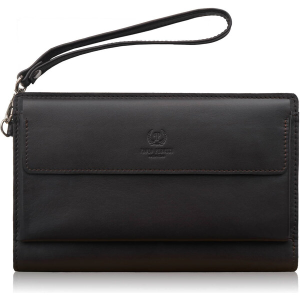 Paolo Peruzzi Pánska elegantná kožená príručná taška-etue | hnedá AL 63789965