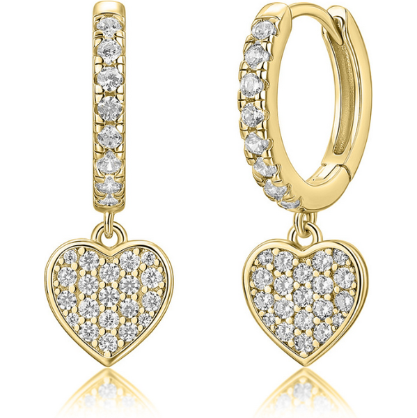 Olivie Kruhové náušnice SRDIEČKO GOLD 9634 64763506