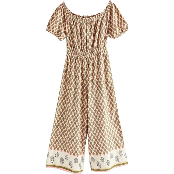 Next Overal zelená / jedľová / ružová / biela 66074348