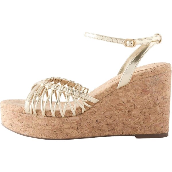 Next Remienkové sandále Forever Comfort zlatá 64087487