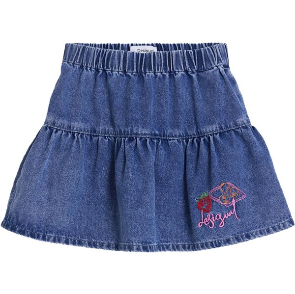 Desigual Sukňa Cherry modrá denim 63973783