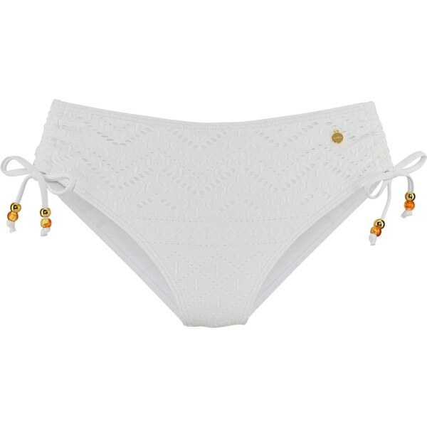 LASCANA Bikinové nohavičky zlatá / tmavooranžová / biela 63973625