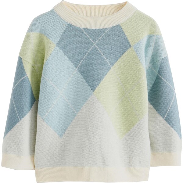 Next Sveter béžová / modrá / zelená 64167024