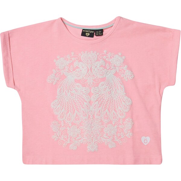 KOROSHI Tričko ružová / biela 65880391