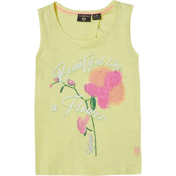 KOROSHI Top svetložltá / zelená / svetloružová / biela 65880394