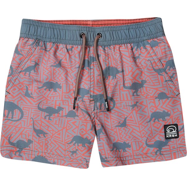 KOROSHI Plavecké šortky kaki / oranžová 65880403