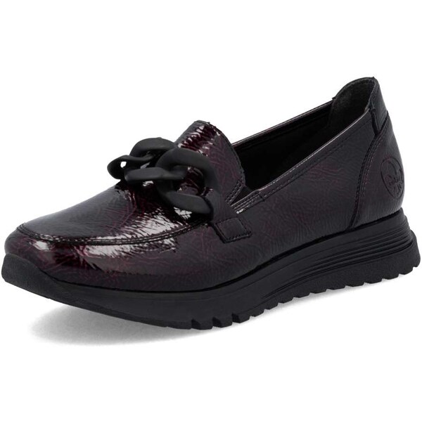 Dámske mokasíny RIEKER 49051-35 červená W5 63976315