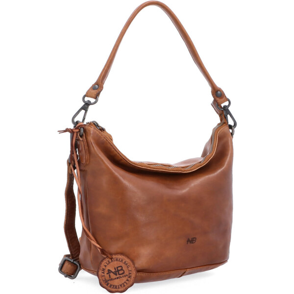 Kožená kabelka cez rameno Noelia Bolger koňaková NB 2409 KO 64020928