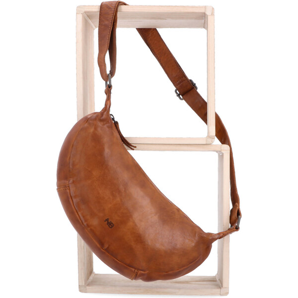 Kožená kabelka crossbody Noelia Bolger koňaková NB 2411 KO 64020945