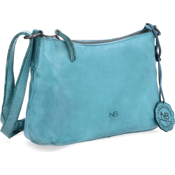 Kožená kabelka crossbody Noelia Bolger zelená NB 2406 TYR 64020356
