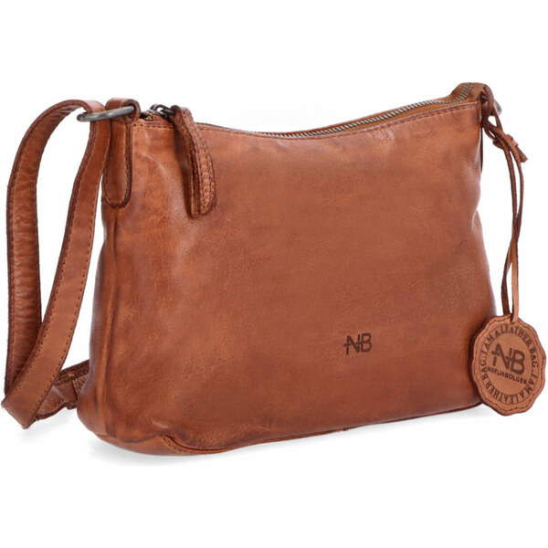 Kožená kabelka crossbody Noelia Bolger koňaková NB 2406 KO 64020921