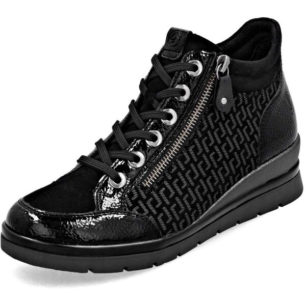 RIEKER Dámska členková obuv REMONTE R0773-05 čierna W5 63978066