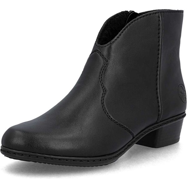 Dámska členková obuv RIEKER Y0754-00 čierna W5 63978633