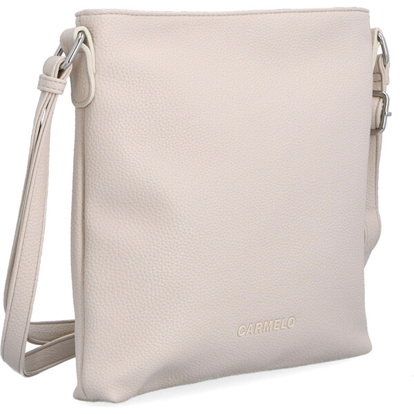 Kabelka zo syntetickej kože crossbody Carmelo béžová 4324 BE 64020611