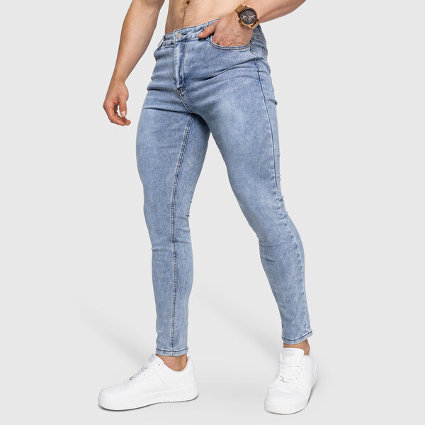 Strečové rifle Iron Aesthetics Dynamic, modré 63981668