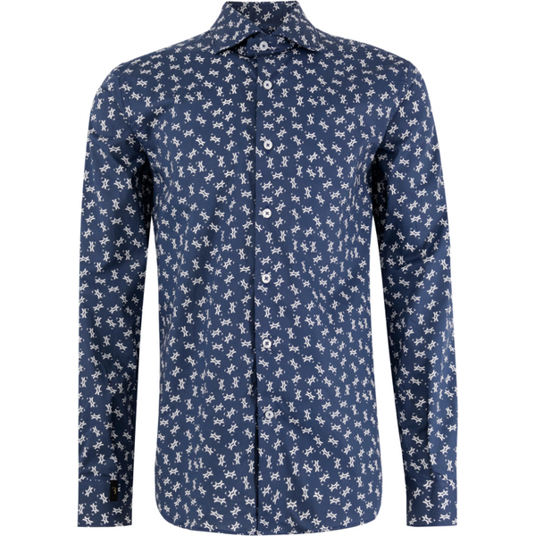 BILLIONAIRE Logo Blue košeľa 63982888