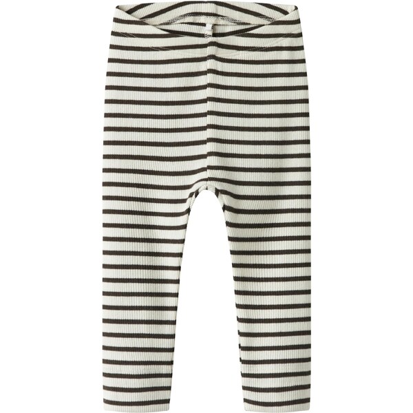 NAME IT Legíny NBNBANI tmavohnedá / biela 63956603