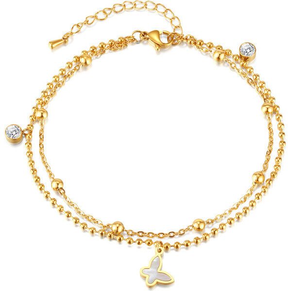 Náramok na nohu z chirurgickej ocele RYANN 63989413